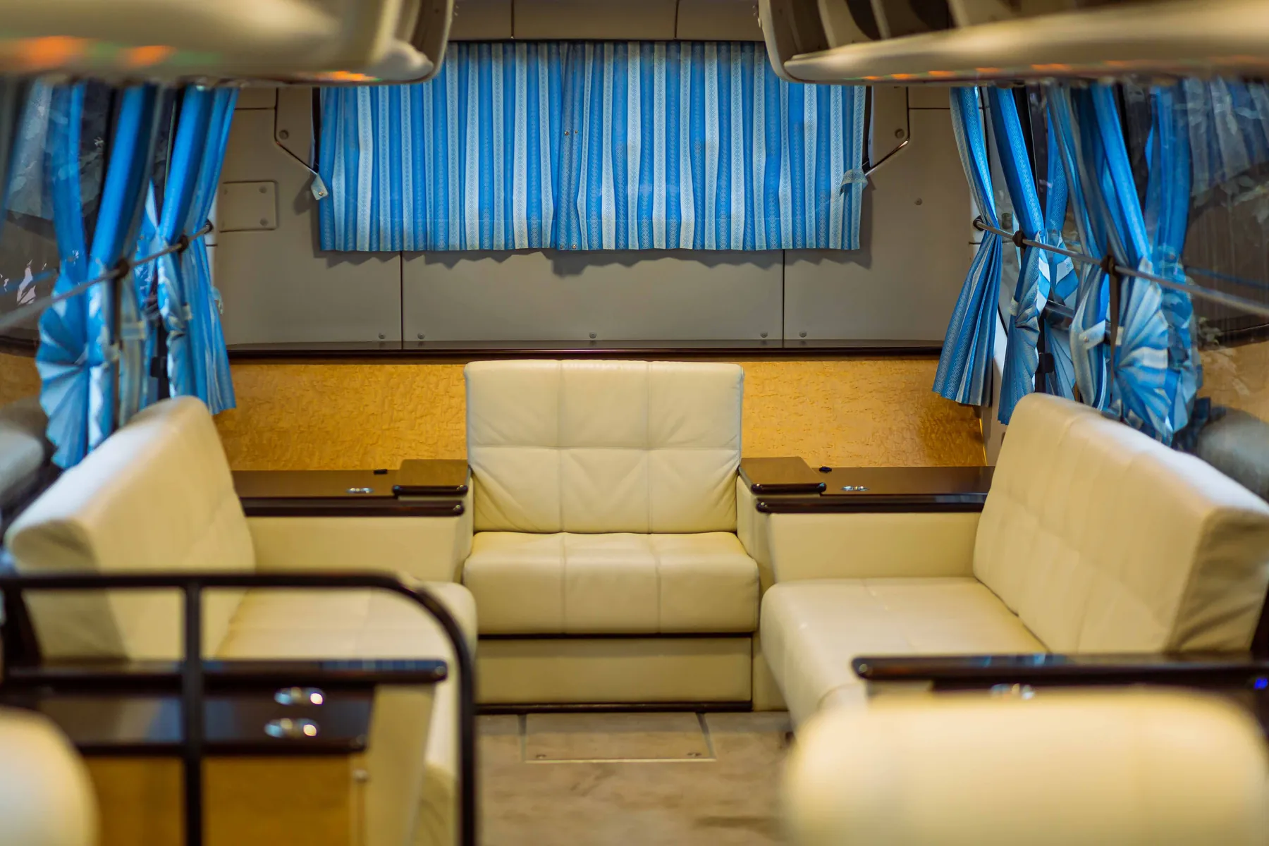 Representative passenger van seating interior